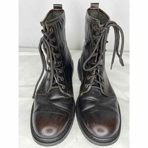 Polar Fox Men Boots Sz 9 Brown Synthetic Leather Padded Interior Lace Up Outdoor